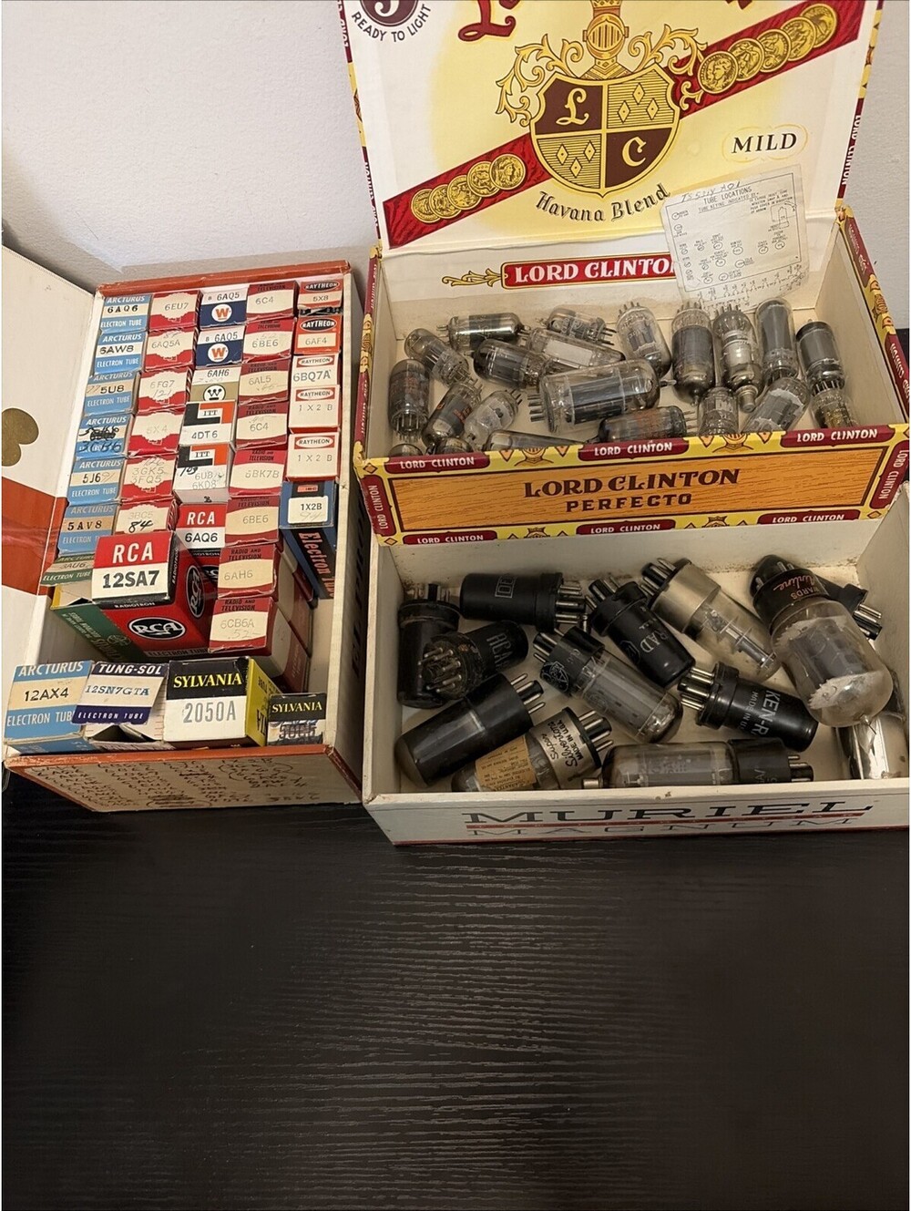 Vintage Electronic Tube Lot of 75 Raytheon,RCA,Sylvania,Westinghouse,etc.. READ